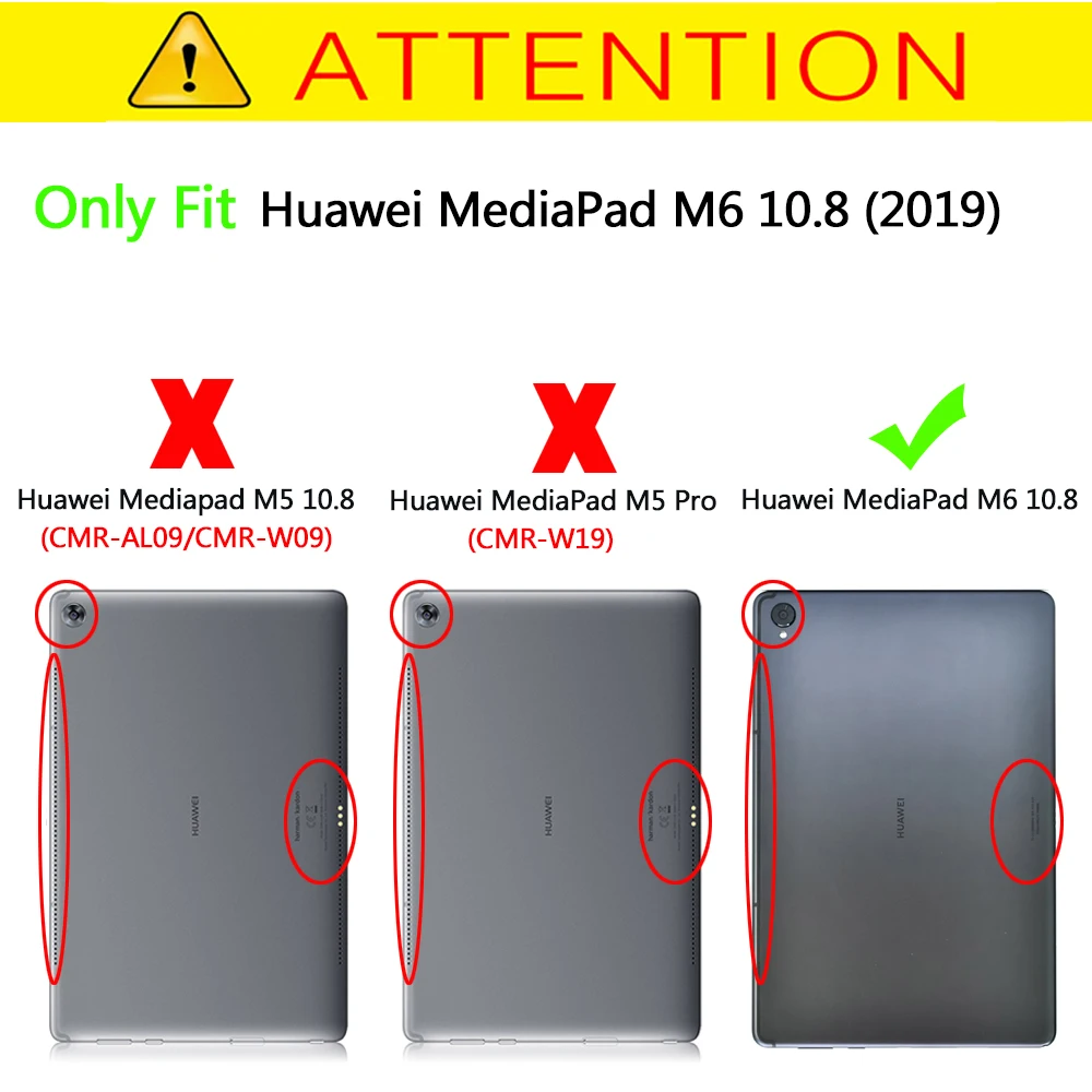Чехол для Huawei Mediapad M6 10 8 магнитный складной чехол-подставка 2019 | Компьютеры и офис