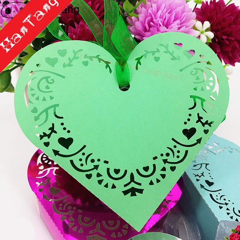 25 шт. Свадебная подарочная коробка конфеты с сердечками|Подарочные сумки и