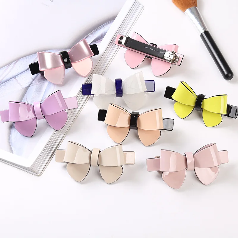 Бабочка акриловая клип шпилька для волос женщин Pin Барретт шпильки Заколки хвост