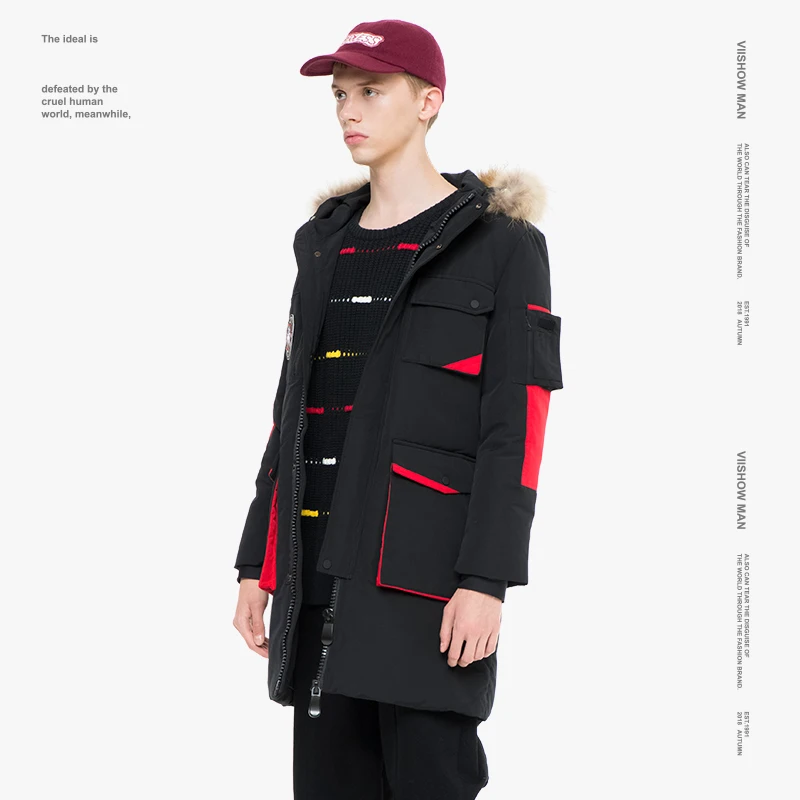 VIISHOW Thick Duck Men's Down Jacket Brand Winter For Men Doudoune Homme 2018 Hooded Coat YCA315184 | Мужская одежда