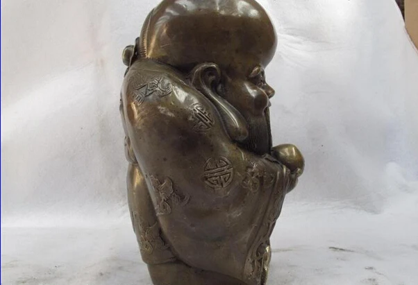 Быстрая доставка USPS к США S1105 9.5 Китайский Народная Классическая Медь Бронза