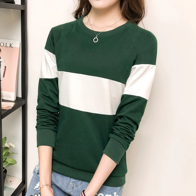 Shintimes футболка Femme Camisetas Mujer Poleras де Moda 2021 с длинными рукавами из хлопчатобумажной