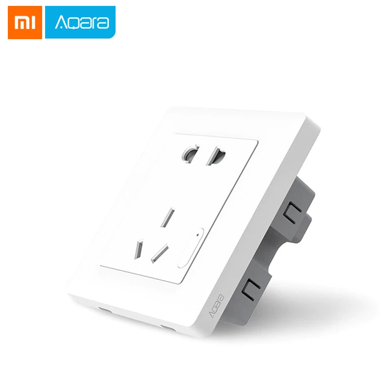Умная настенная розетка Xiaomi Aqara ZigBee беспроводная Mijia работающая для наборы умного