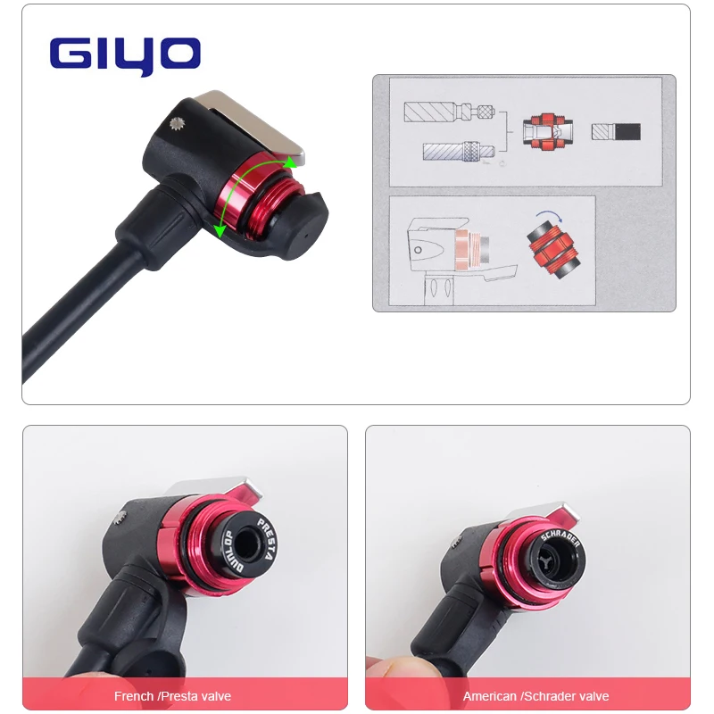 Giyo высокое качество Цикл 140PSI Надувное клапан из сплава изготовленный Датчик