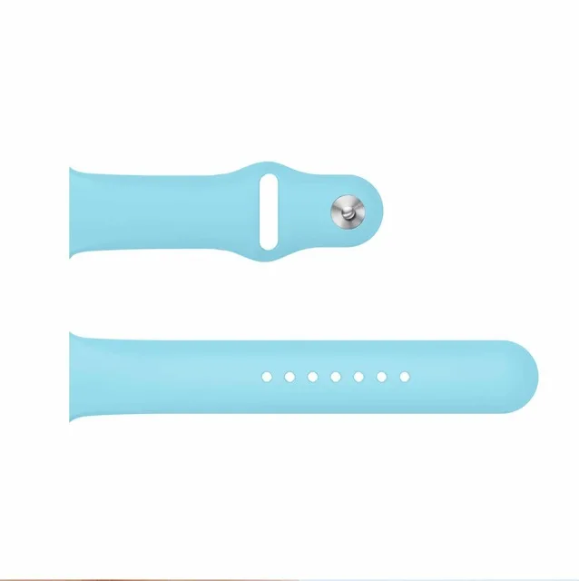 Turquoise Спортивный силиконовый ремешок для apple watch серии 4/3/2/1, сменный ремешок для наручных часов, ремешок для наручных часов для apple watch 40-44, 42 мм, 38 мм - Цвет: Turquoise