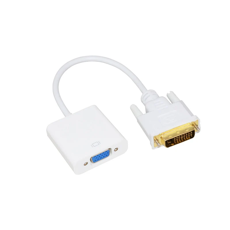 DVI Мужской к VGA Женский видео конвертер адаптер 24 + 1 25 Pin DVI-D Кабель-адаптер для ТВ PS3