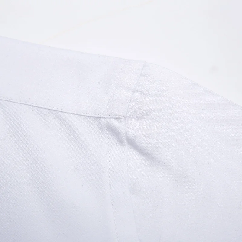 Модная мужская демисезонная официальная рубашка с длинным рукавом брендовая