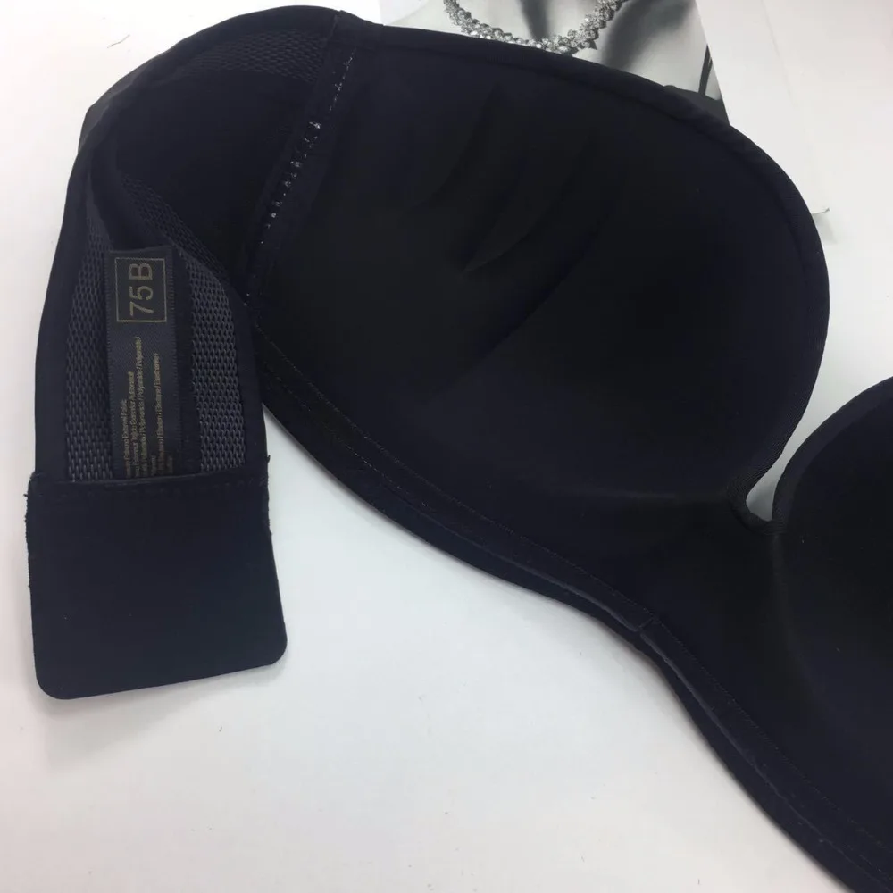 Новая летняя Нескользящая без бретелек Кружева стальным кольцом собрались