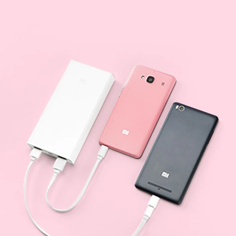 Оригинал Сяо Mi Ми USB Запасные Аккумуляторы для телефонов Универсальный 5 В 2A 20000