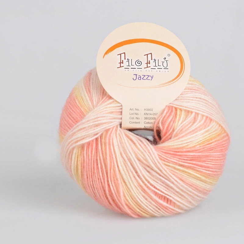 Оптовая продажа 100 г/лот камвольная Мягкая Детская шерсть хлопок пряжа шпажки