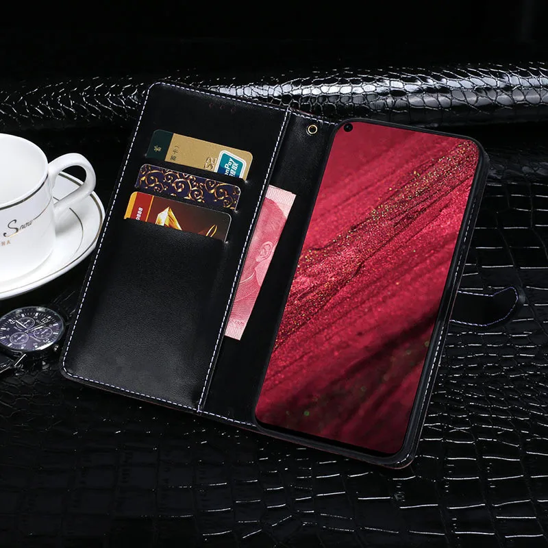 Crocodile Premium Leather Case For Huawei Nova 4 6.4 inch Flip PU Wallet Cover With Card SLot Coque | Мобильные телефоны и
