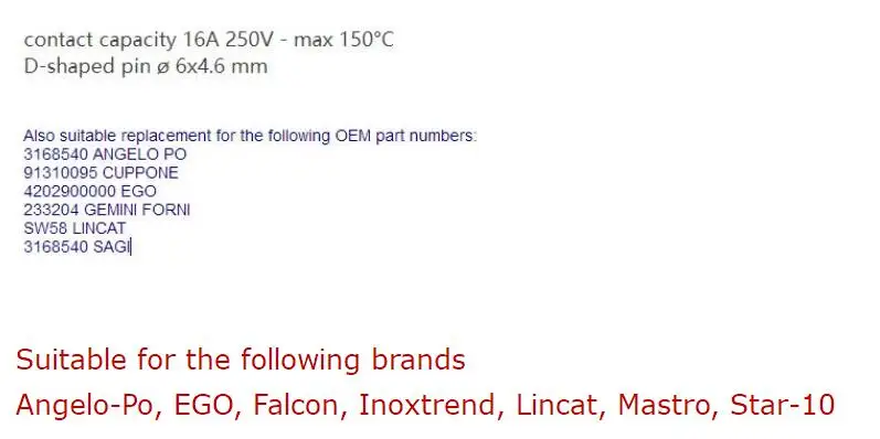 CUPPONE 91310095 переключатель вентилятора печь для пиццы BASE520 BRUTUS TZ425 TZ435 TZ430