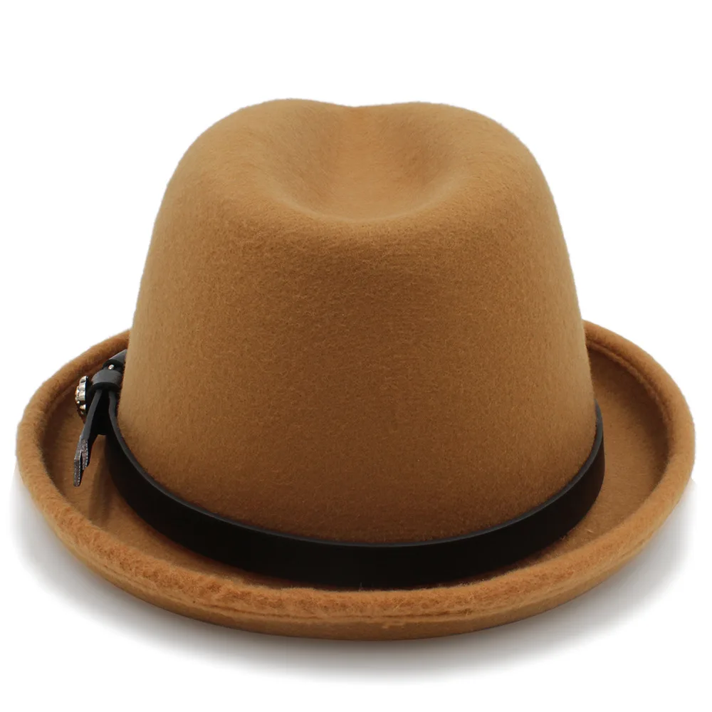 Фетровая Шляпа Fedora для мужчин и женщин осенне зимняя фетровая шляпа с модным