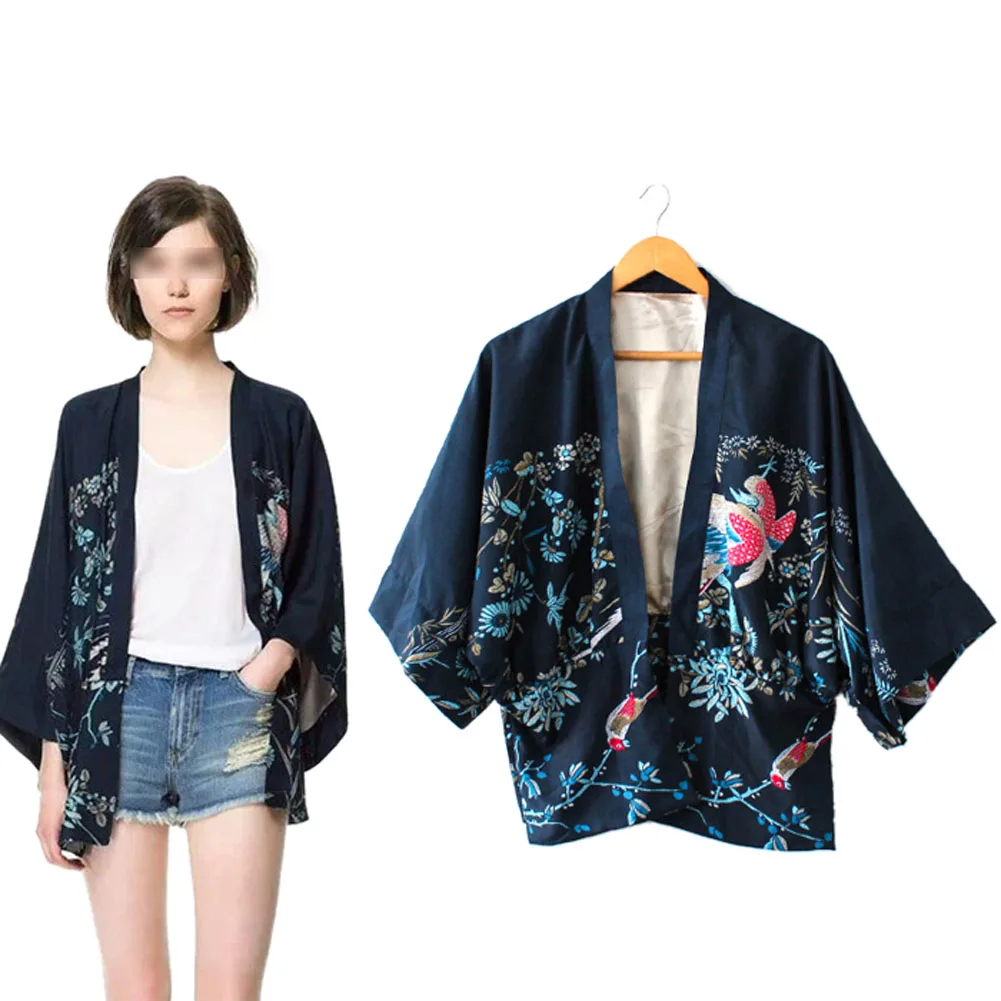 Женское пальто с принтом летучей мыши и Феникса модная шаль для свадебного