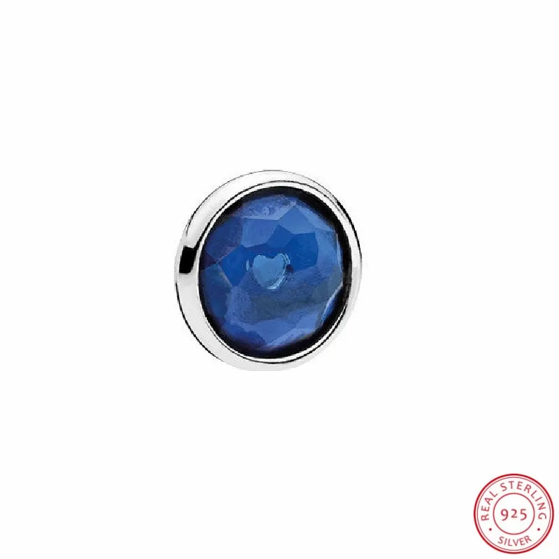 September Droplet Petite бусы DIY Fit Pandora плавающий медальон ожерелья подвески или браслеты
