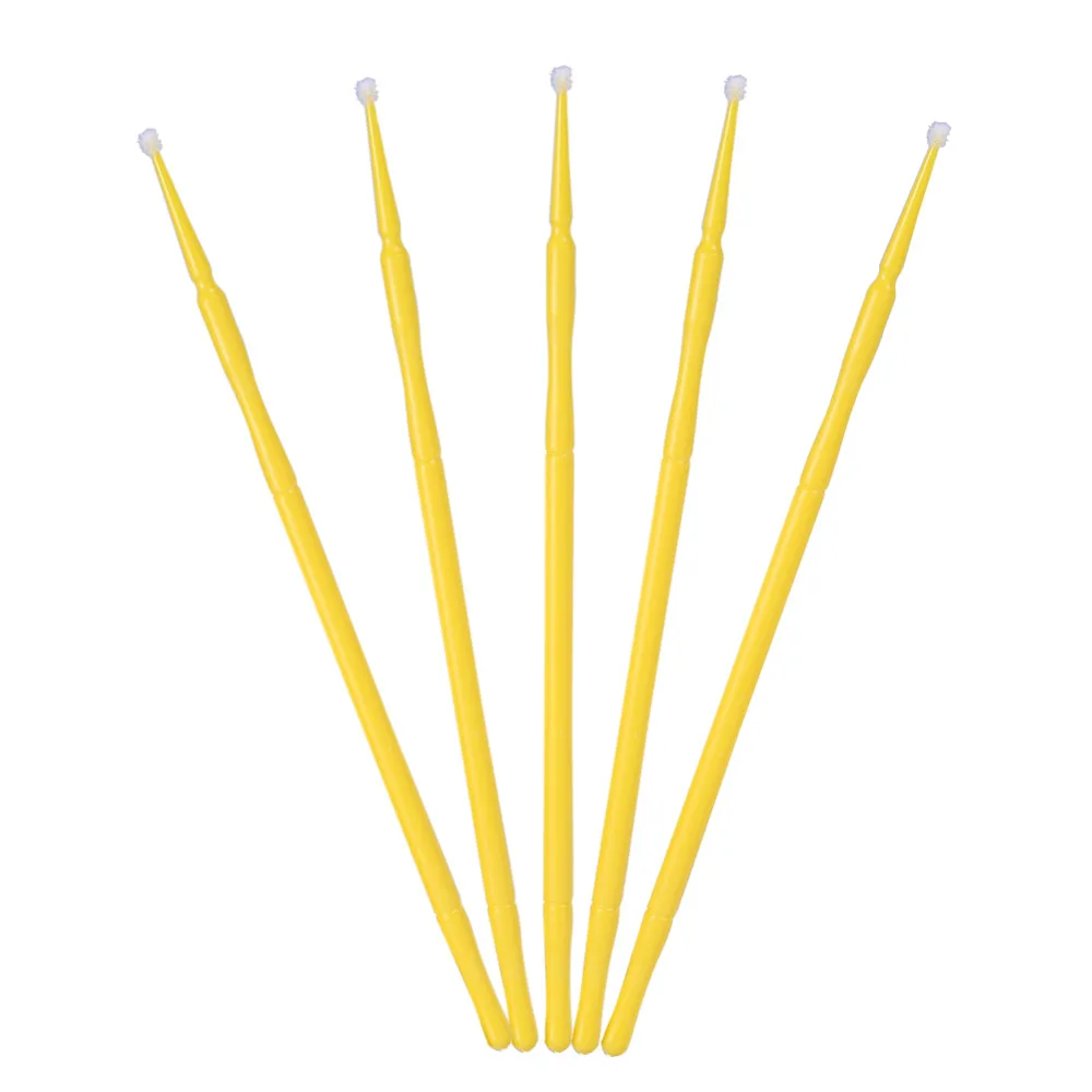 100 шт./компл. 4 вида цветов одноразовые тампоны микро кисти тушь для ресниц