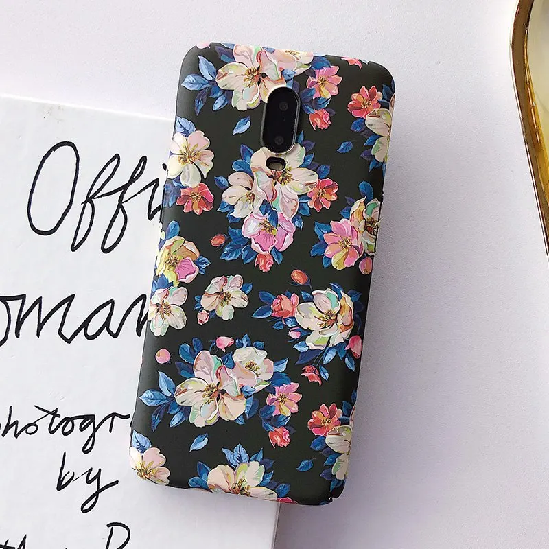 H Чехол для oneplus 7 Pro, чехол для oneplus 7 Pro 6 6T 5T One plus 6t oneplus 7 7T Pro, чехол в стиле ретро с цветочным принтом и масляными цветами, жесткий чехол для телефона s - Цвет: H