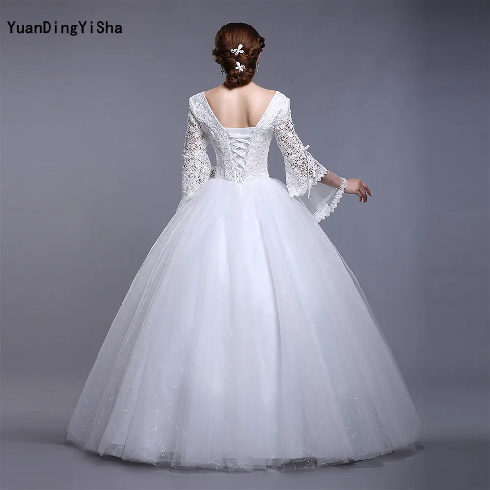 Настоящая фотография сексуальное кружевное свадебное платье с глубоким вырезом