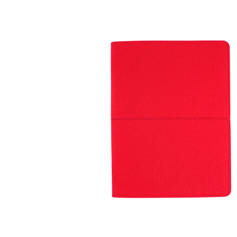 Bandage Red Фетровая Обложка для ноутбука офисная тетрадь B5 большой блокнот планировщик ежедневных заметок многоразовые блокноты бизнес Канцтовары на заказ - Цвет: Bandage Red