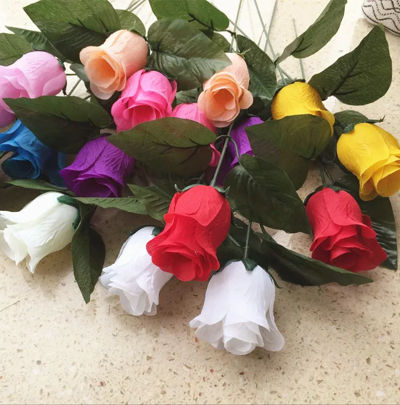 Искусственные цветы розы дисплей один стебель за штуку 9 видов цветов для свадьбы