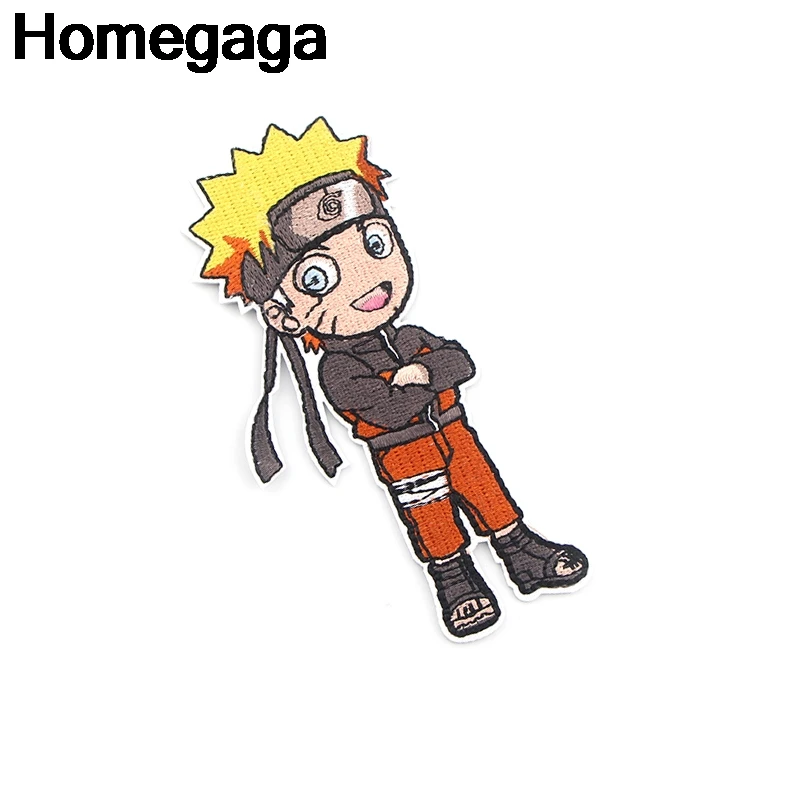 Homegaga Наруто аппликационные заплатки Сделай Сам железо на para обуви джинсы мешок рубашка одежда аксессуары наклейки в стиле панк вышитые значки D2186