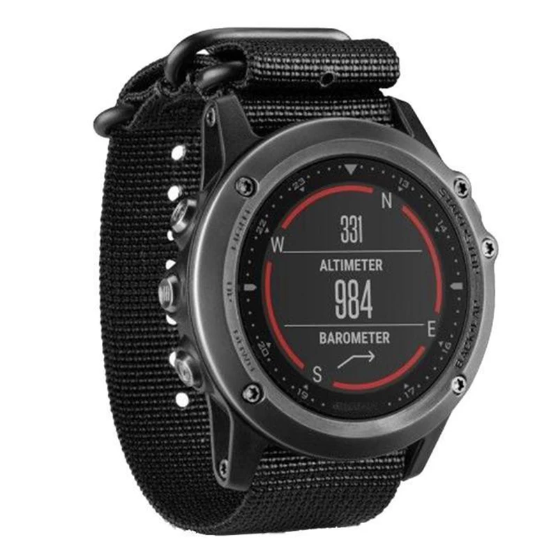 Нейлоновый ремешок для наручных часов Garmin Fenix 3 /HR черный|band wrist bands|watch bandwatch band black |