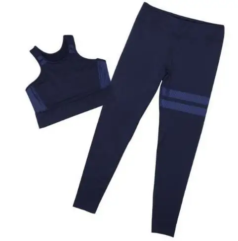 CB847 navy set Спортивный костюм, спортивная одежда, женский спортивный костюм, комплект для бега, спортивная одежда для спортзала, спортивная одежда, комплект для йоги, одежда для фитнеса, одежда для йоги - Цвет: CB847 navy set