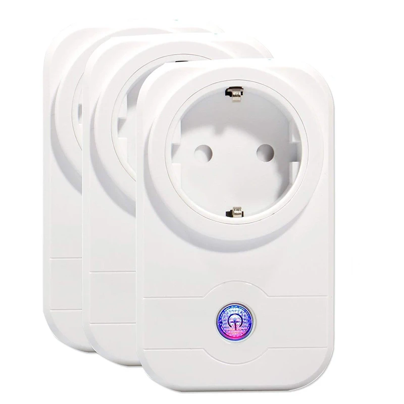 3 шт. Беспроводной удаленного Управление Wi Fi розетки Smart Вилки для домашней