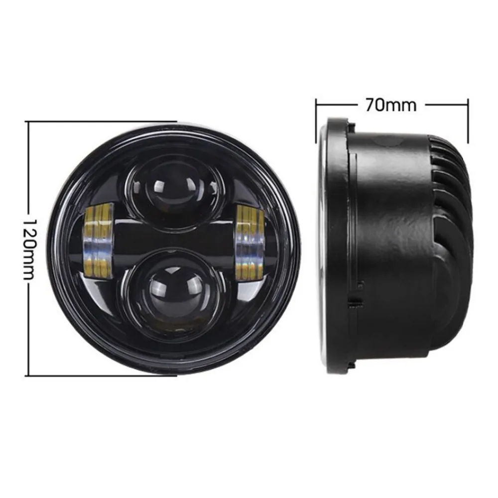 2 шт./компл. комплект 4 65 &quotдюймовый черный двойной светодиодный фары для Хар лей