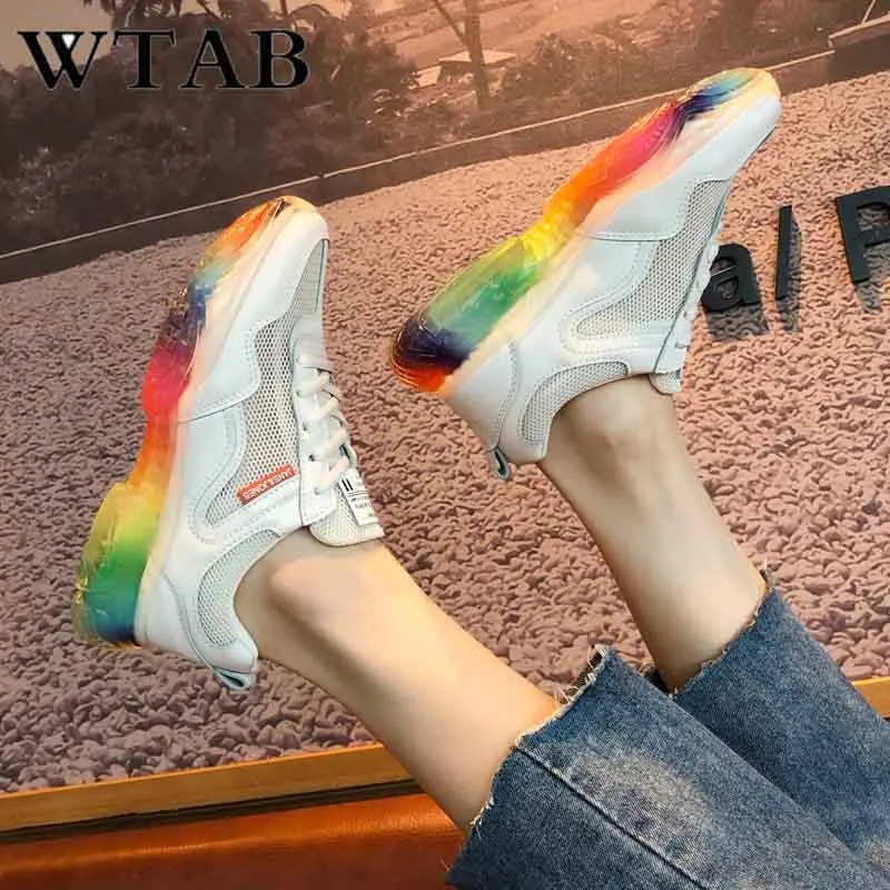 Кроссовки WTAB lucency Женские с фланцем повседневная сетчатая летняя обувь