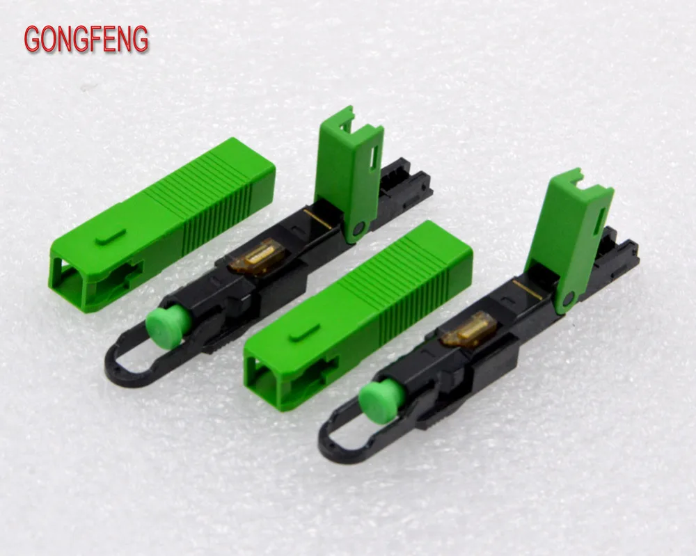 GONGFENG 50 шт. новый хит продаж оптический Волоконно Быстрый Соединитель FTTH SC