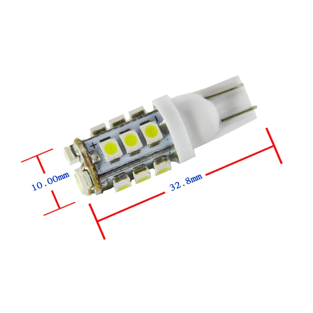 200 шт. T10 168 194 W5W 15 1210/3528 SMD Автомобильный светодиодный светильник на танкетке с