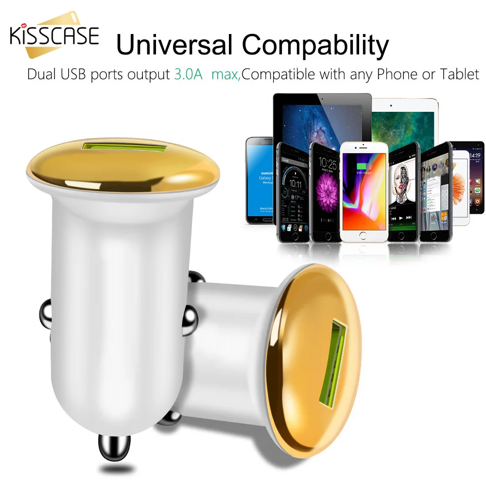 KISSCASE 3 0 USB Автомобильное зарядное устройство для Samsung S10 Huawei P30 быстрое