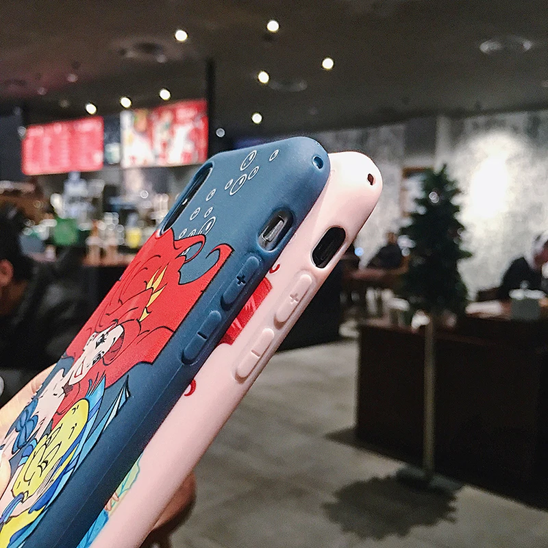Мультяшный силиконовый чехол для iphone 11Pro XS Max X XR Русалка принцесса Алиса Мягкий ТПУ чехол для iphone 11 6 6S 7 8 Plus задняя крышка fundas
