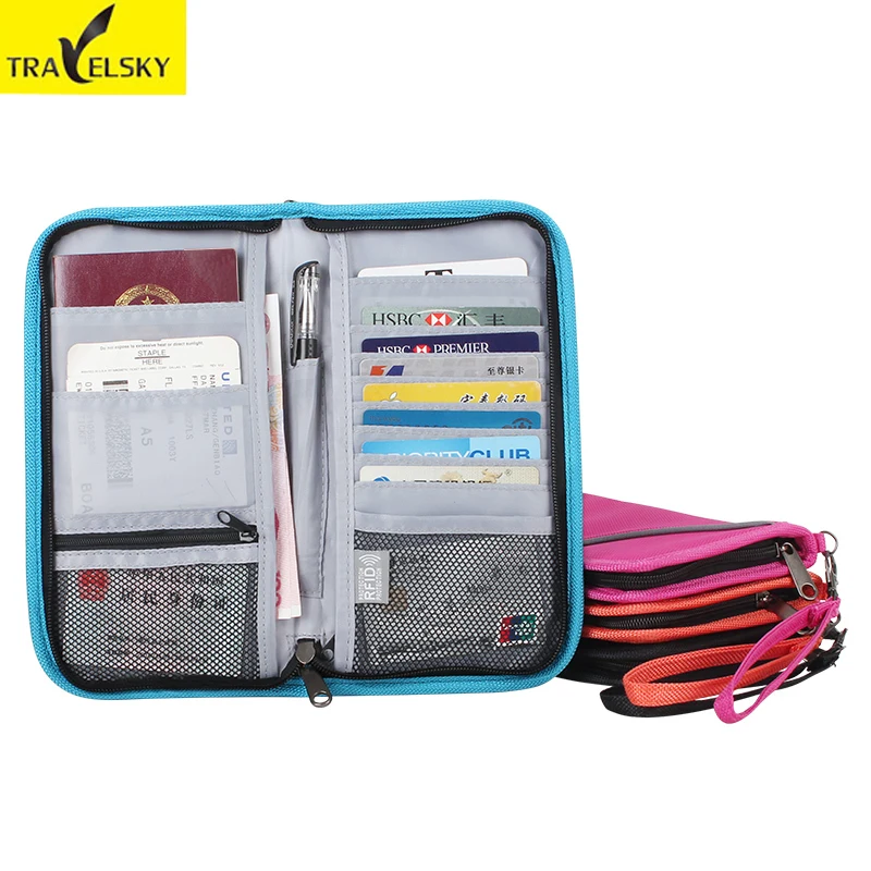 Кошелек с RFID-защитой для женщин Обложка паспорта держатель сумка бизнеса