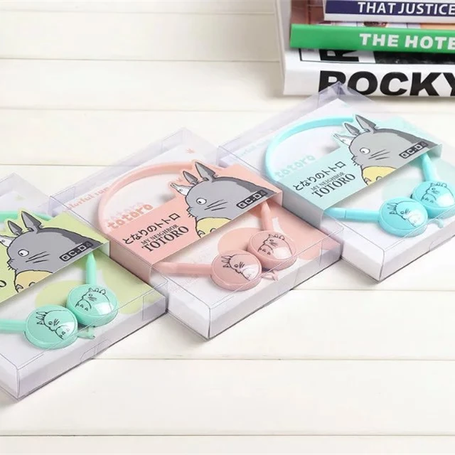 Милые наушники ярких цветов 3 5 мм стерео мой сосед тоторо гарнитура kawaii для