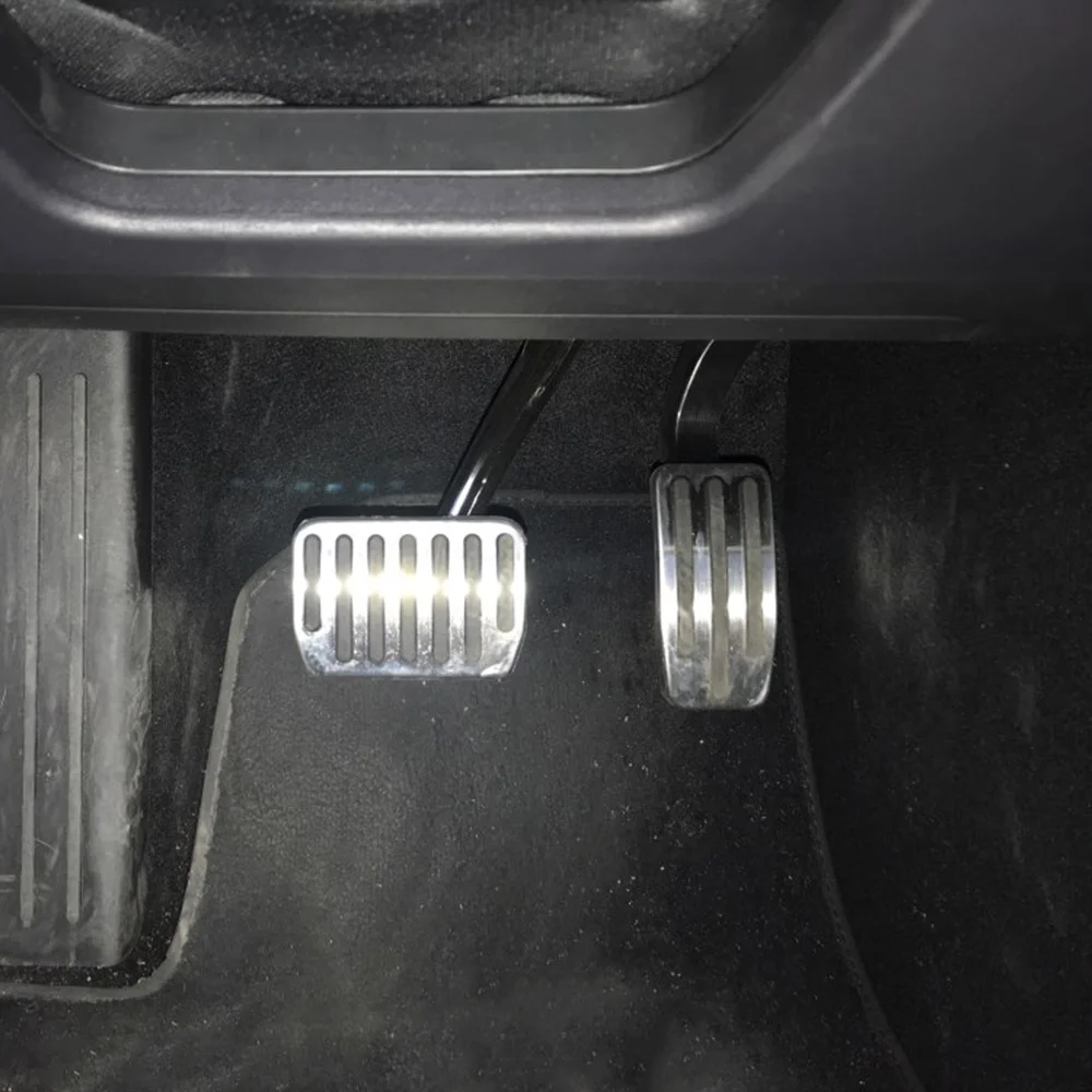2 Pcs Non-Slip Performance Aluminium alloy Accelerator Foot Rest Modified Pedal Pads Kit for Tesla Model 3 Brake Replacement | Автомобили