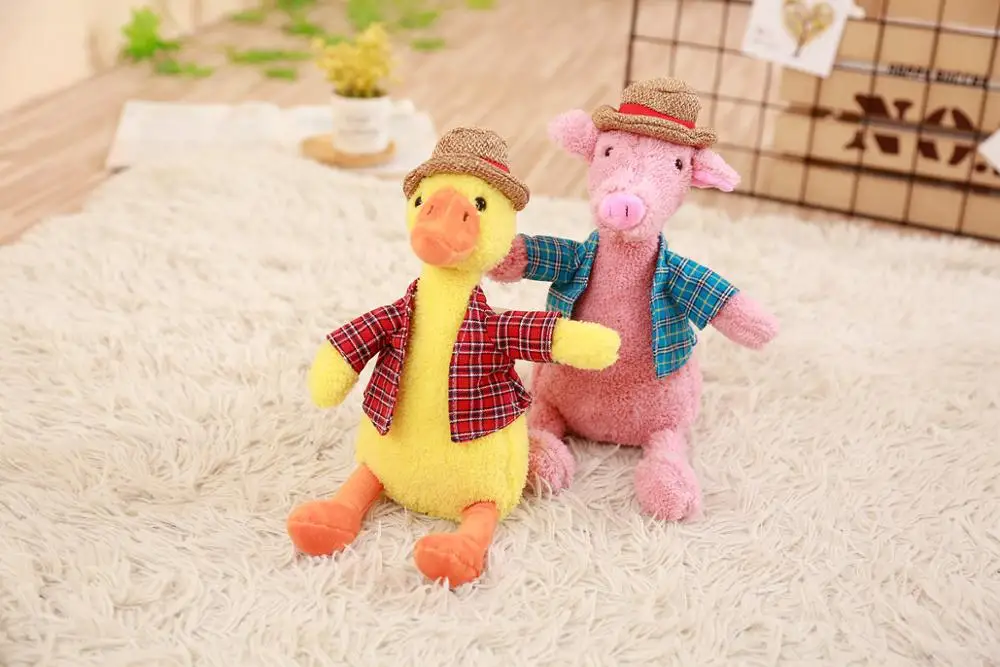 2019 New 25cm Hat Animal Doll Plush Toy Baby to Send Children Birthday Gifts Halloween Home Supplies | Игрушки и хобби