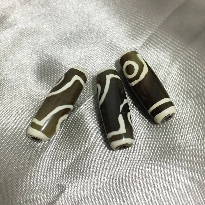 Бусы Dzi из камня Агата в стиле ретро натуральные тибетские Винтажные Ювелирные