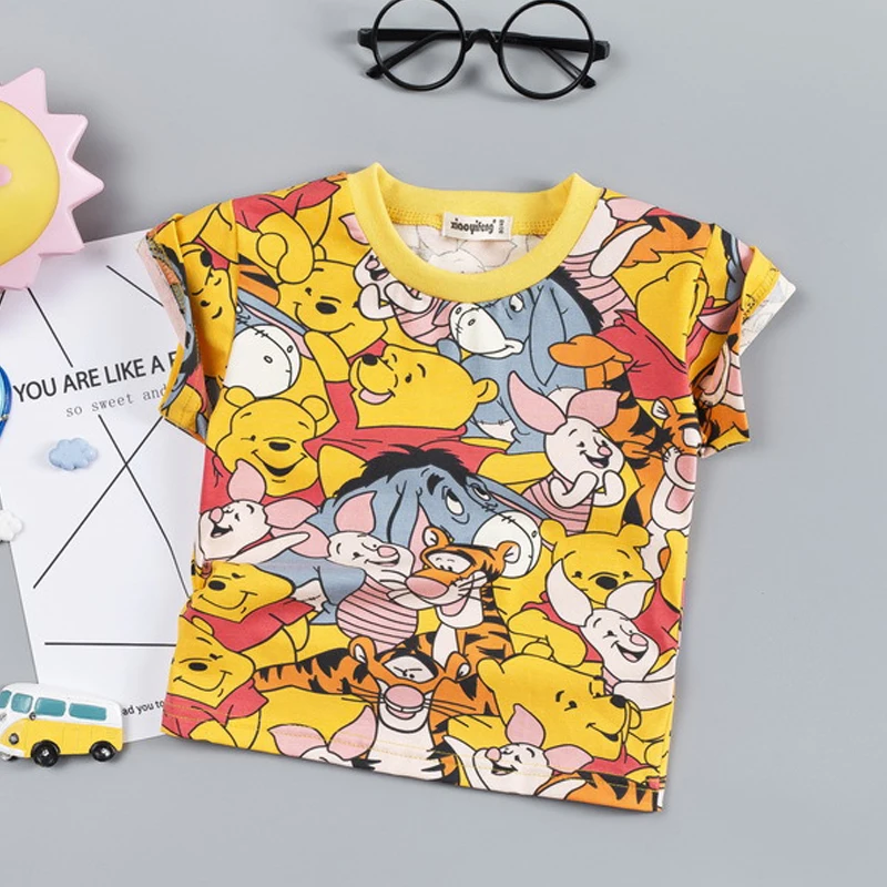 Летняя футболка для маленьких мальчиков Топ с рисунком детей 1 2 3 4 лет летняя