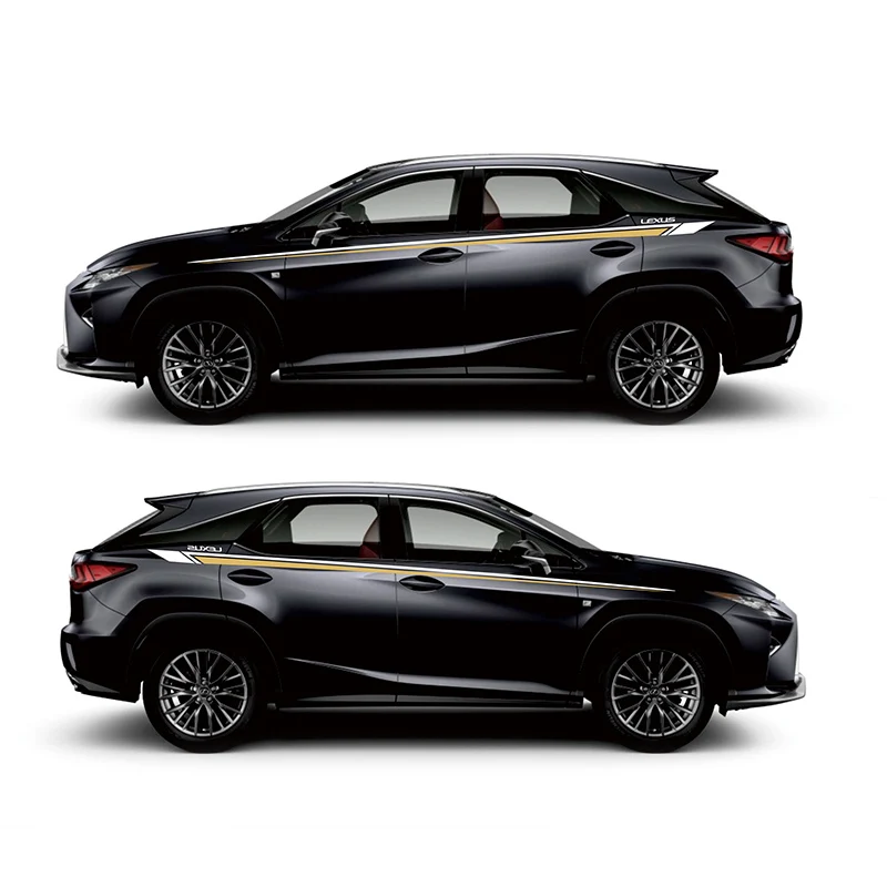 TAIYAO автомобильный стильный спортивный автомобильный стикер для Lexus RX 200t 300h 450h F Спортивный знак Levinson автомобильные аксессуары и наклейки авто стикер - Название цвета: Black car