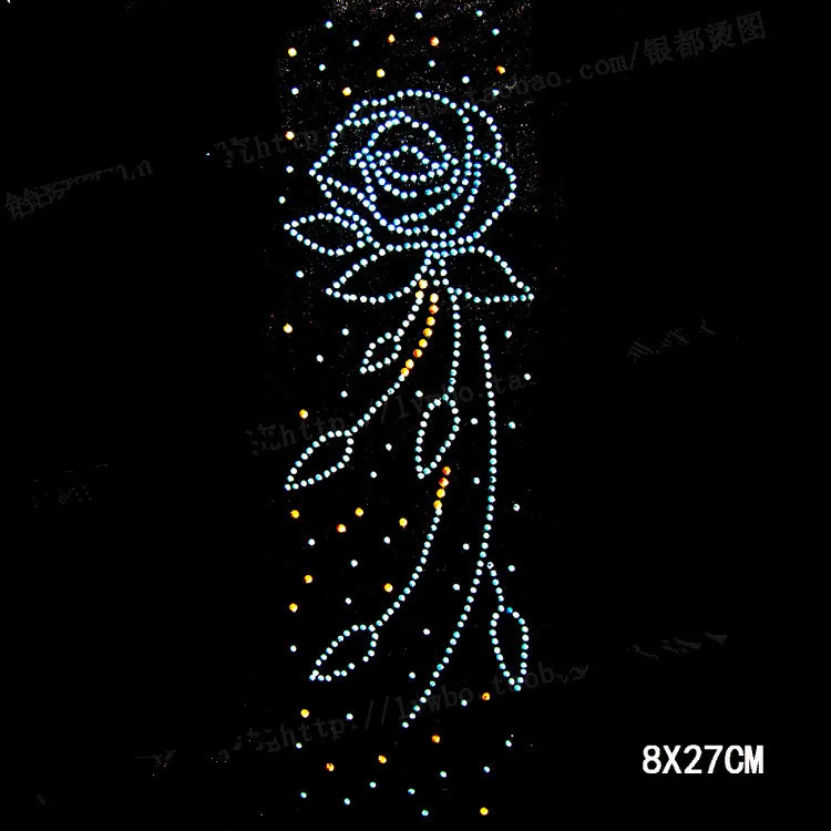 

2pc/lot Socks Flower pattern iron rhinestone transfer designs design stone hot fix rhinestone transfers strass iron on patches