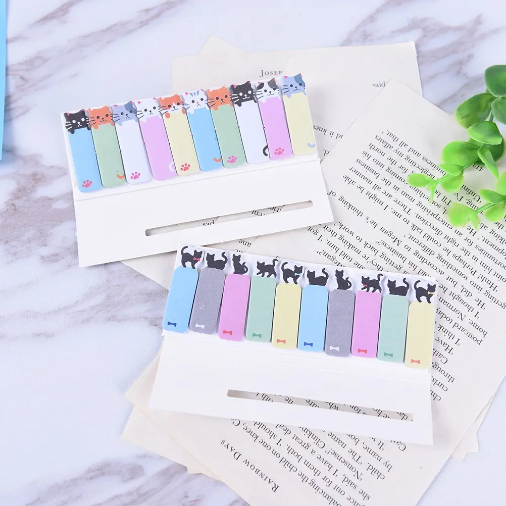

Cartoon Animals Cat Note Paper Stickers Memo Pad Sticky Notes Memo Notebook School Supplies Stationery