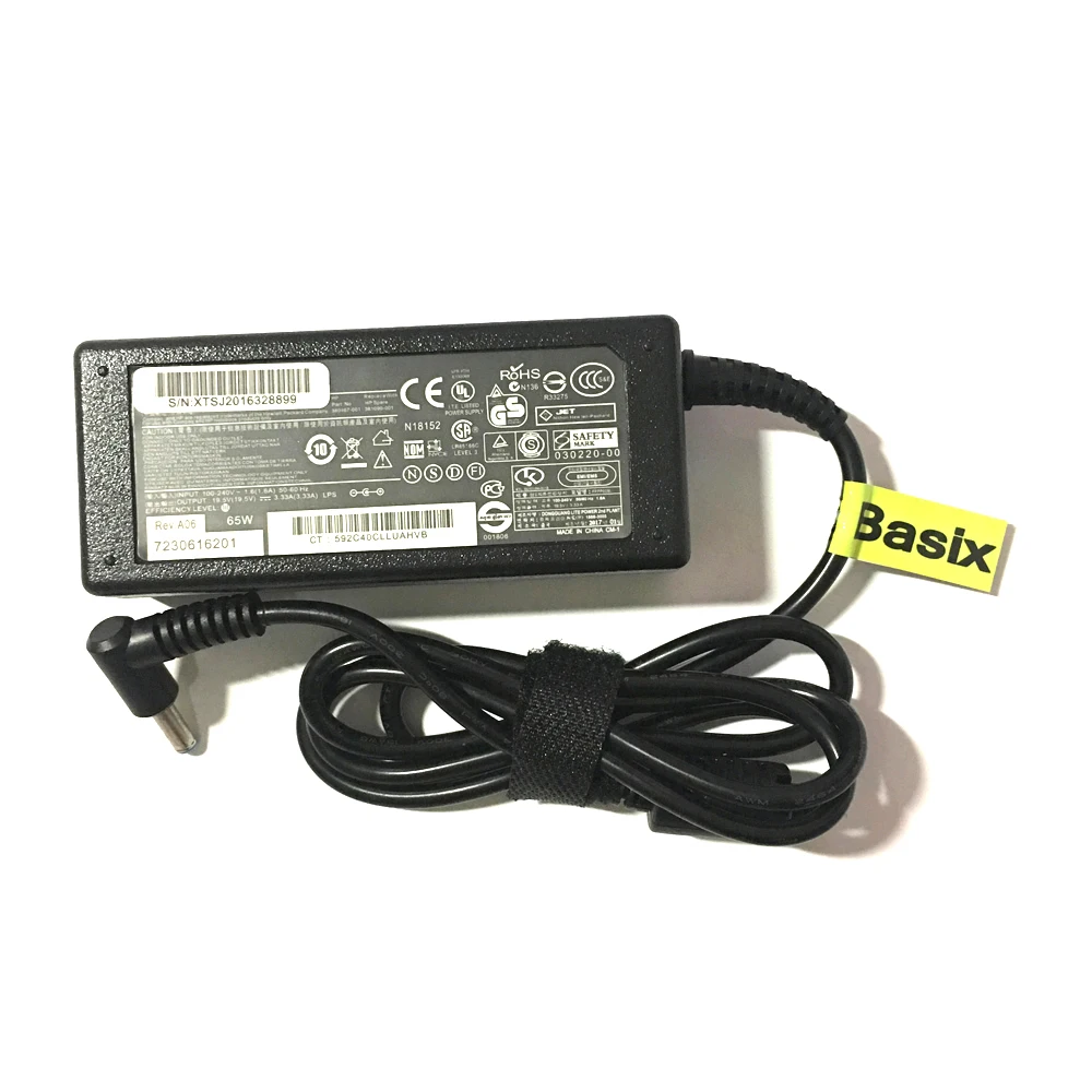 Auregon 65W 19 5 V 3.34A AC адаптер питания зарядное устройство для HP Elitebook Folio 1020 G1 1040 G2 1040xt |