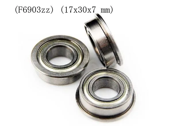 

1pc (F6903zz) (17x30x7 mm) Flange Metal Shielded Ball Bearing F6903z