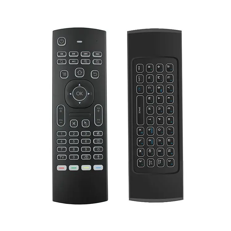 MX3 M L портативный 2 4G Fly Air Mouse подсветка с голосовым беспроводным контроллером