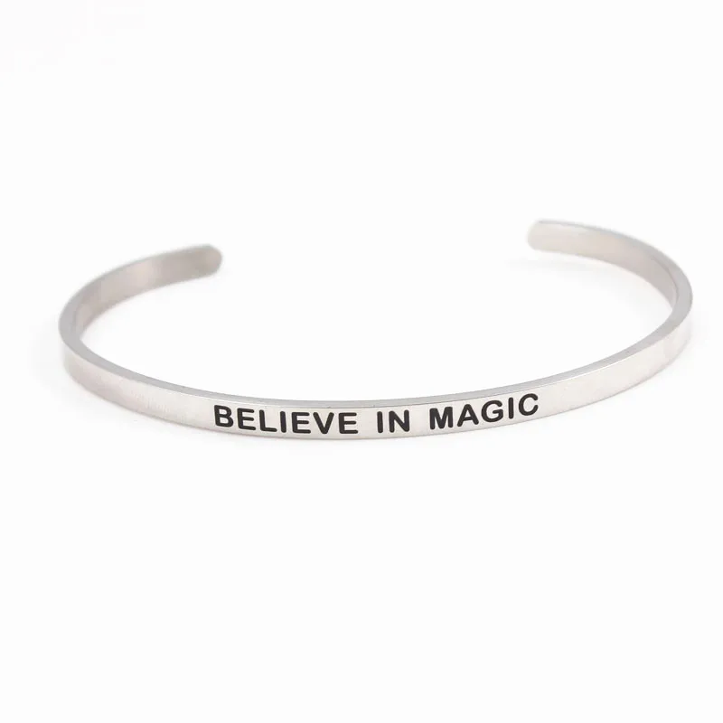 Браслет из нержавеющей стали с гравировкой и надписью идеальное качество мантры