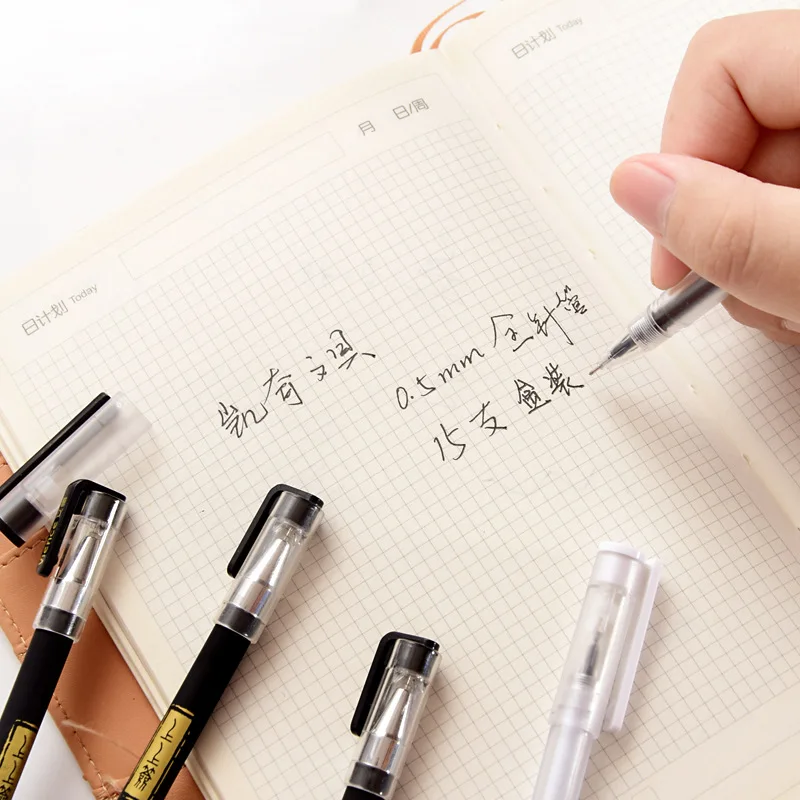 TUNACOCO 15 шт./компл. MUJI стиль ролик шариковые ручки фонтан гелевая ручка 0 5 мм для