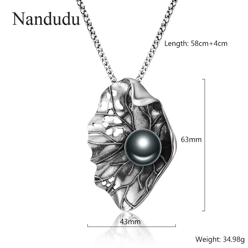 Nandudu модные Увядшие листья ожерелье серьги Ювелирные наборы для женщин большой
