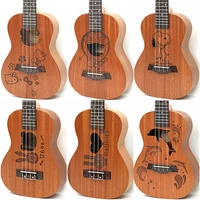26 tenor sapele cartoon 4 strings hawaii mini small ukulele guita travel acoustic guitar uke for children concert ukelele